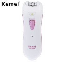 KM - 290R Mini Rechargeable Washable Electric Hair Remover Epilator Travel Essentials for Women