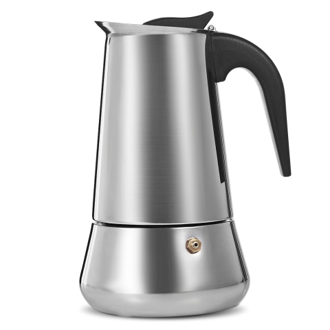 Stainless Steel Moka Coffee Pot Stovetop Espresso Maker