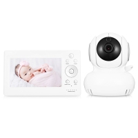 720P HD 5 inch Two-way Audio Sound Temperature Alarm Baby Monitor LCD Screen
