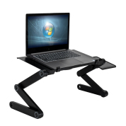 360 Rotation Multifunctional Portable Folding Table with Mouse Black