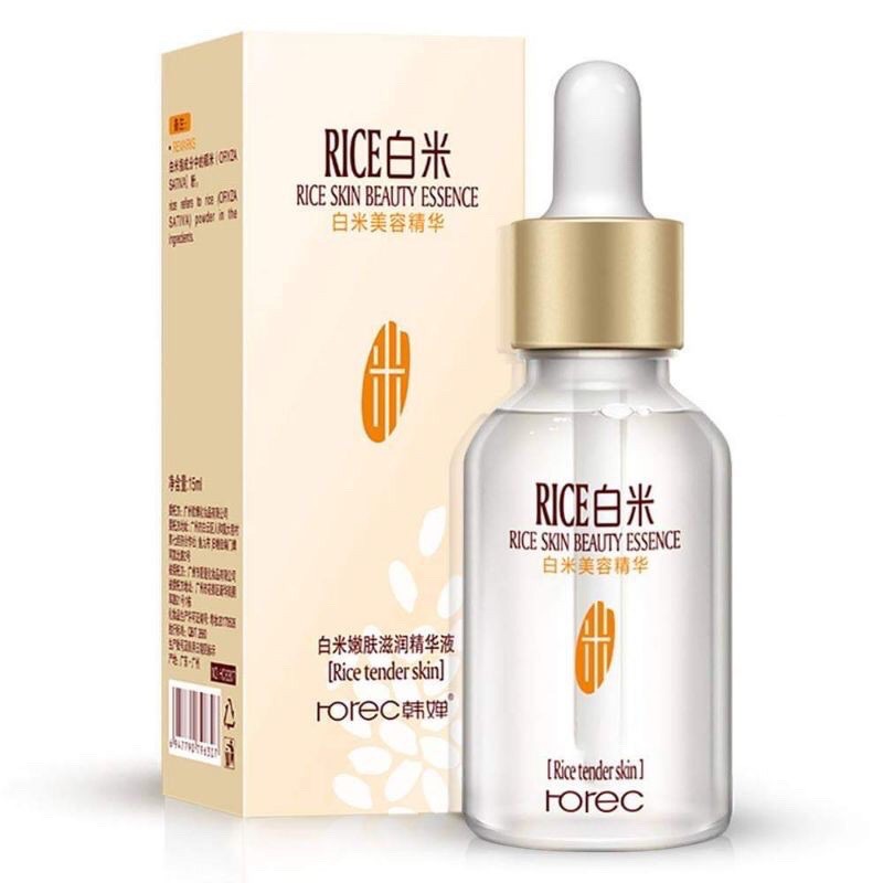 【HUAREN】Rice Milk Serum Horec Rice Skin Beauty Essence 即刻美白肌肤 收紧毛孔 光滑的皮肤