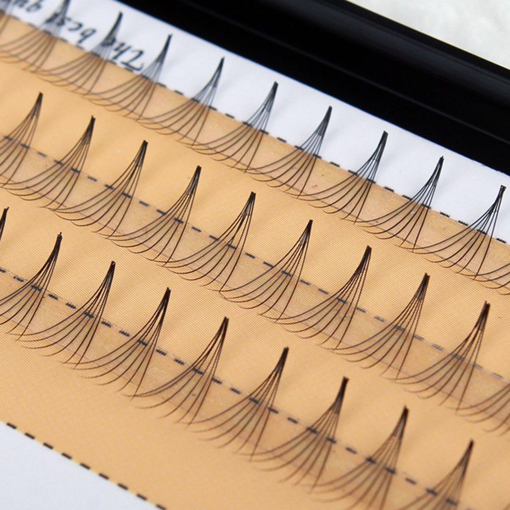 【HUAREN】睫毛扩展假睫毛天然貂皮60簇睫毛扩展