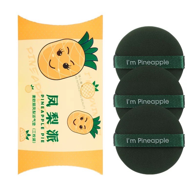 【HUAREN】化妆海绵粉扑 抗细菌 新款派盒化妆海绵。非常可爱的包装。有3种颜色。交货快捷。物品已准备好发货。装饰粉扑