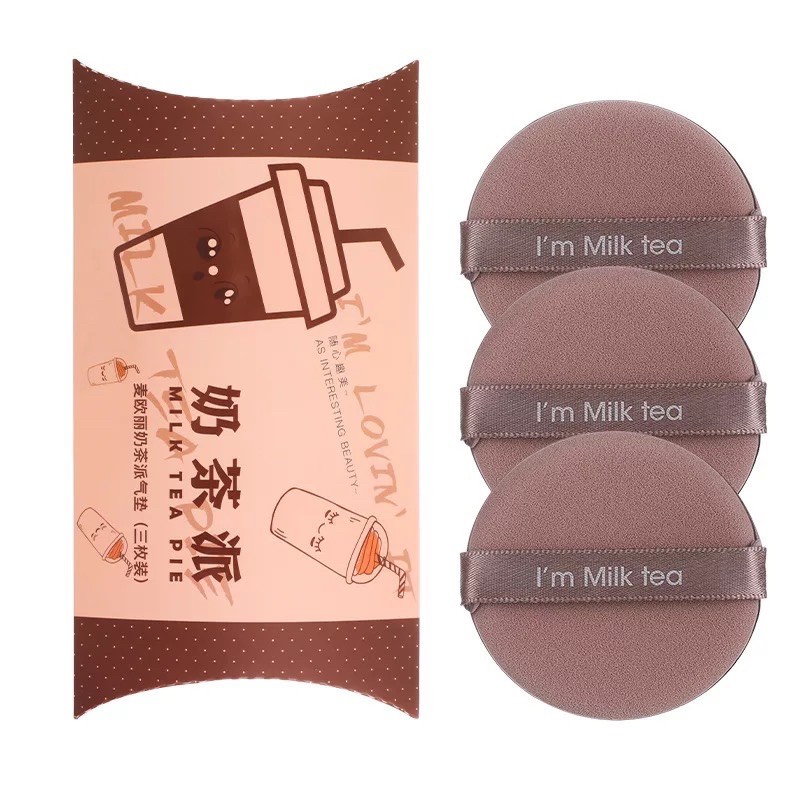 【HUAREN】化妆海绵粉扑 抗细菌 新款派盒化妆海绵。非常可爱的包装。有3种颜色。交货快捷。物品已准备好发货。装饰粉扑