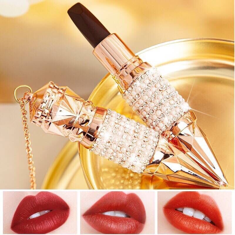 【HUAREN】1支口红 3色 砖橘口红 痣红 丝绒红 很漂亮的颜色 3.8克