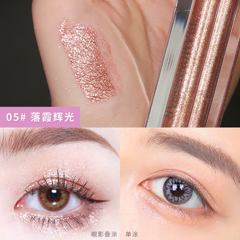 【HUAREN】星光，微光眼影，美丽的色彩，持久，美丽的突出眼妆。 有很多颜色可供选择