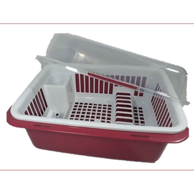 【HUAREN】带盖餐具沥水器 碗 玻璃沥水器、餐具沥水器、餐具架、带盖板架、玻璃沥水器