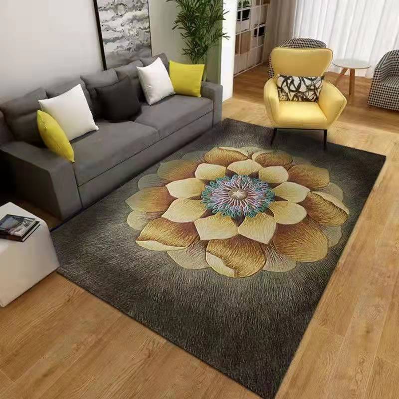 【HUAREN】地毯 客厅地毯，大地毯，大地毯 软地布、地垫、地毯、地板覆盖物、大地垫 柔软舒适的脚，尺寸160*230