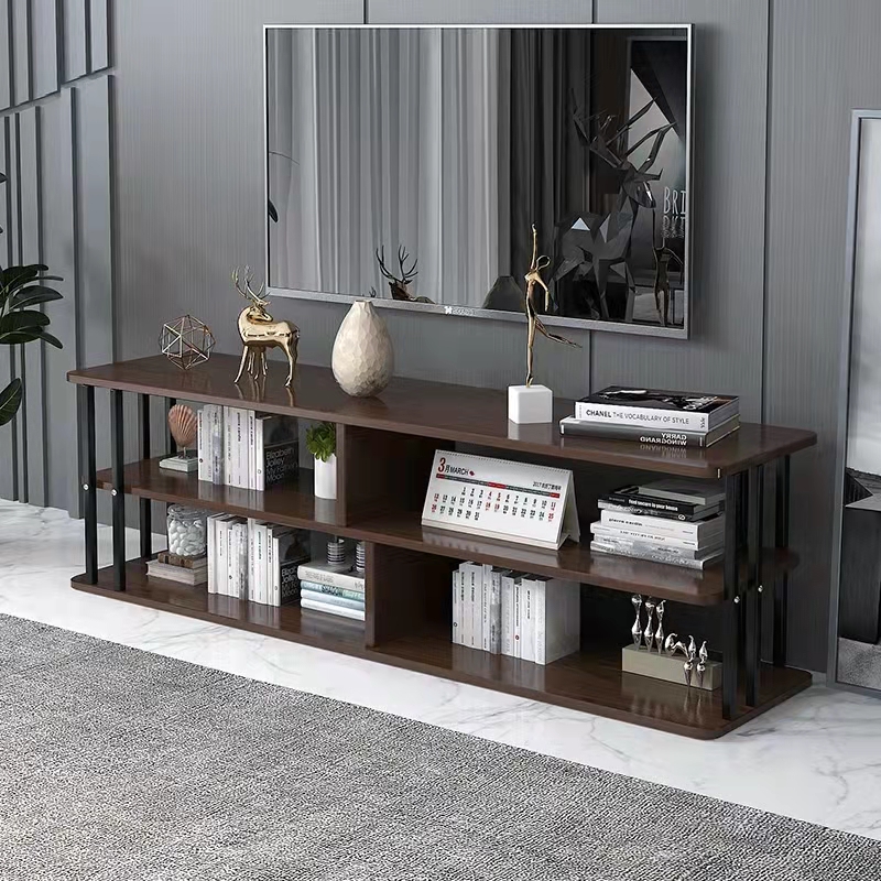 【HUAREN】电视柜，仿大理石，电视柜，桌子，茶几（黑色） 电视柜，茶几，混合现代，简约，优雅的人造大理石