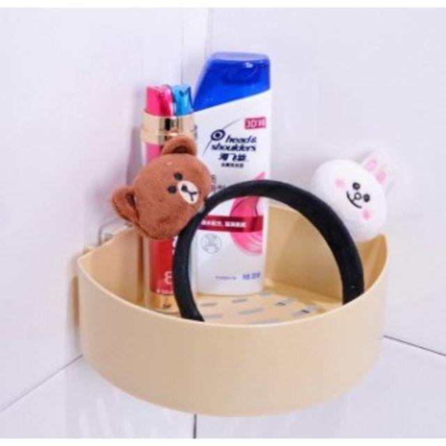 【HUAREN】搁板、储物篮、壁挂篮 浴室搁板 方篮和角 无钻孔版本 最多可承载 3 公斤的重量