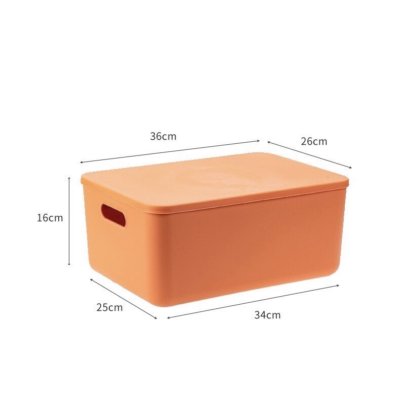 【HUAREN】带盖塑料盒 放置通用物品。 节省空间 使用漂亮的颜色