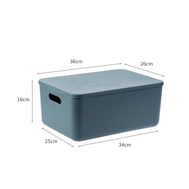 【HUAREN】带盖塑料盒 放置通用物品。 节省空间 使用漂亮的颜色