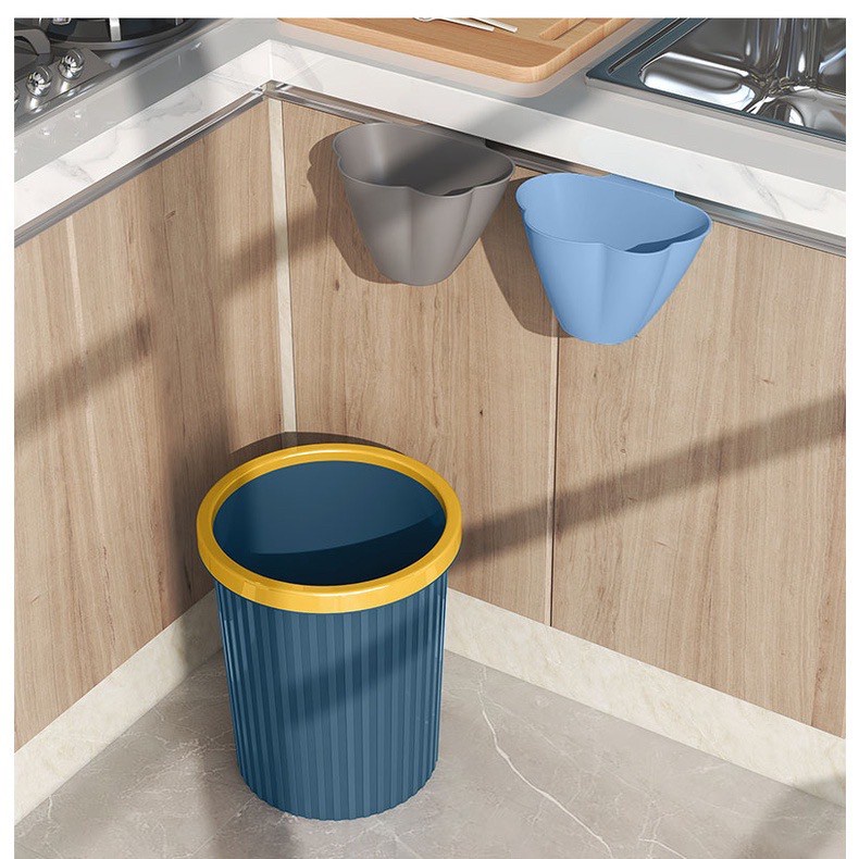 【HUAREN】两色垃圾桶，现代，易于使用，方便，色彩丰富