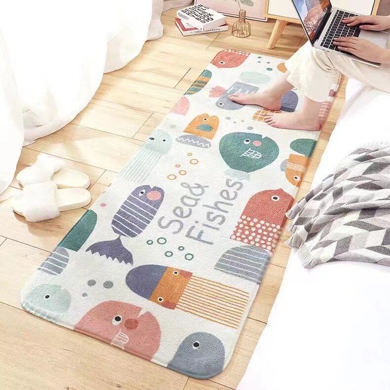 【HUAREN】软绒地毯 软地毯 地板地毯 软绒地毯 卧室地毯 漂亮的装饰地毯