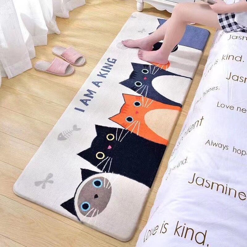 【HUAREN】软绒地毯 软地毯 地板地毯 软绒地毯 卧室地毯 漂亮的装饰地毯 40x120 