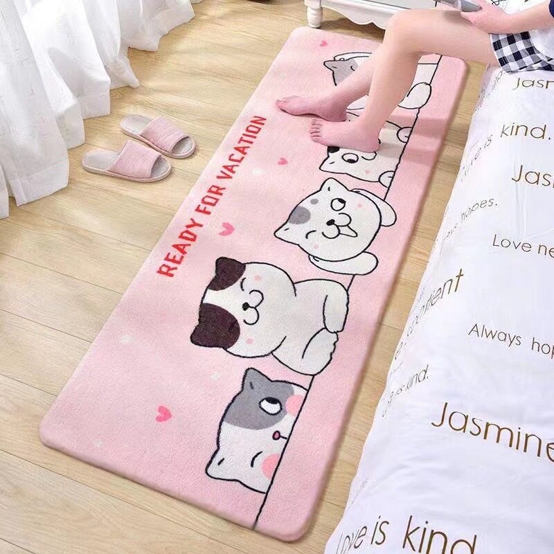 【HUAREN】软绒地毯 软地毯 地板地毯 软绒地毯 卧室地毯 漂亮的装饰地毯 40x120 