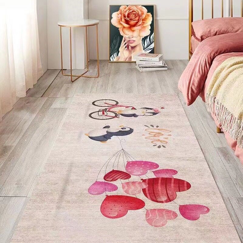 【HUAREN】软绒地毯 软地毯 地板地毯 软绒地毯 卧室地毯 漂亮的装饰地毯 40x120 