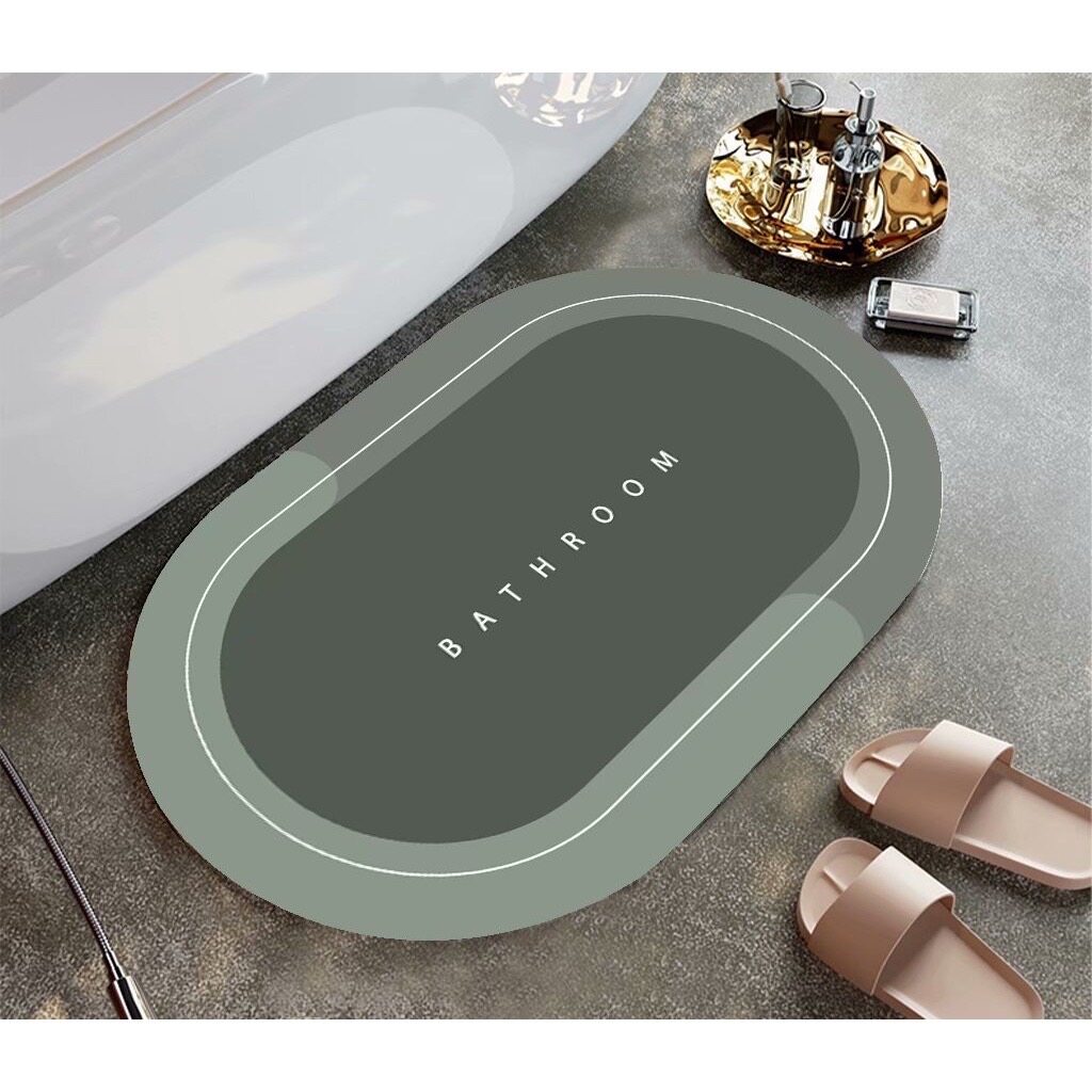 【HUAREN】地垫，吸水性好，防滑，快干，北欧风格的浴室，漂亮的浴室地毯