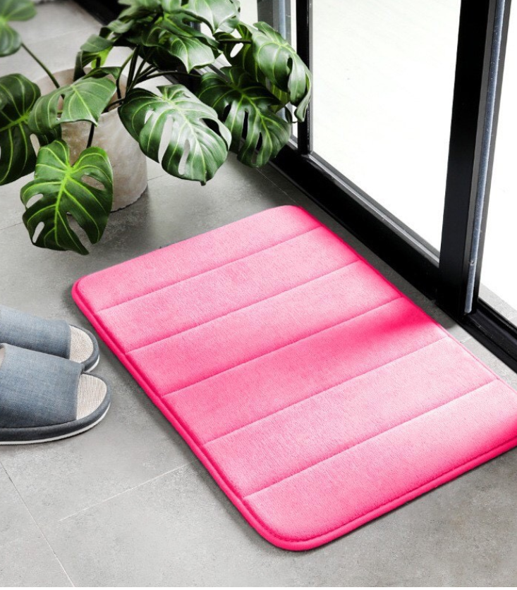 【HUAREN】门垫，柔软，吸水性好，记忆海绵，脚感舒适。彩色卧室地毯。