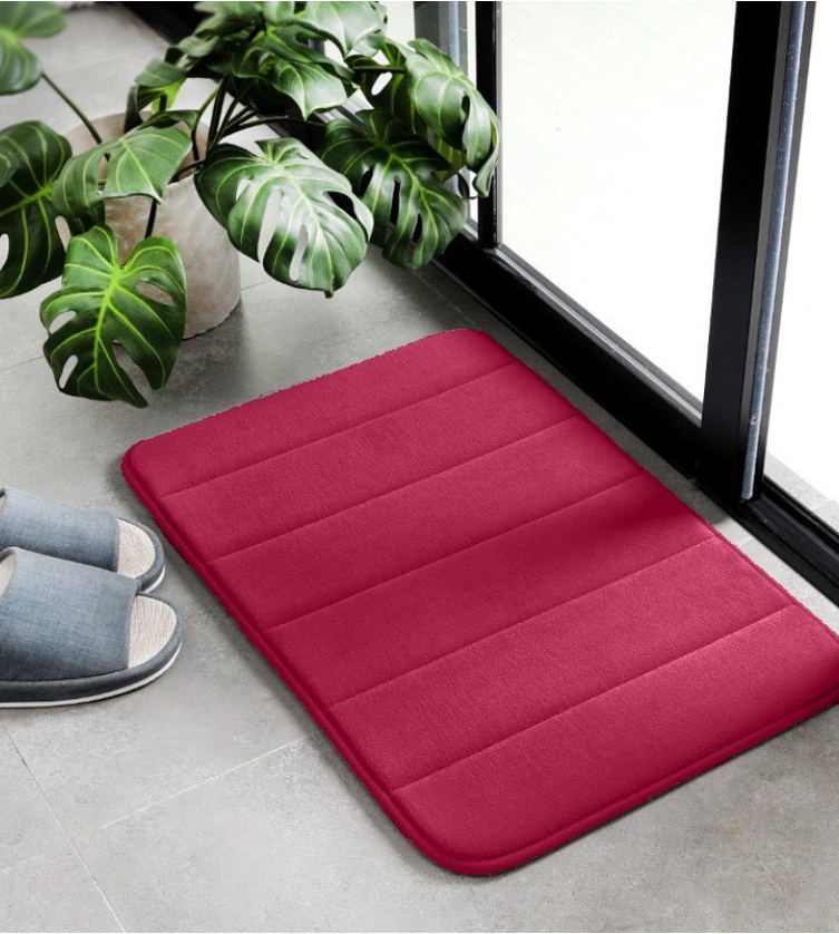 【HUAREN】门垫，柔软，吸水性好，记忆海绵，脚感舒适。彩色卧室地毯。