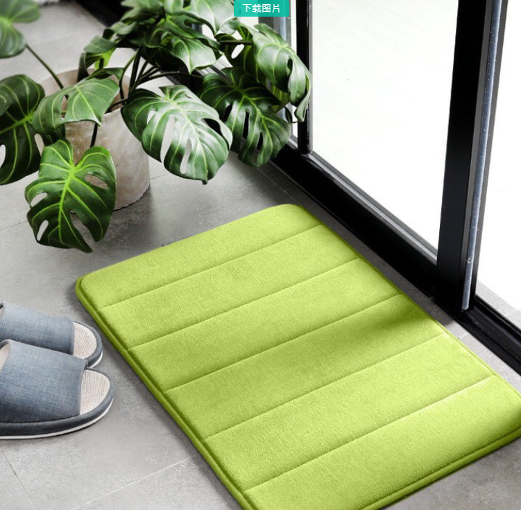 【HUAREN】门垫，柔软，吸水性好，记忆海绵，脚感舒适。彩色卧室地毯。