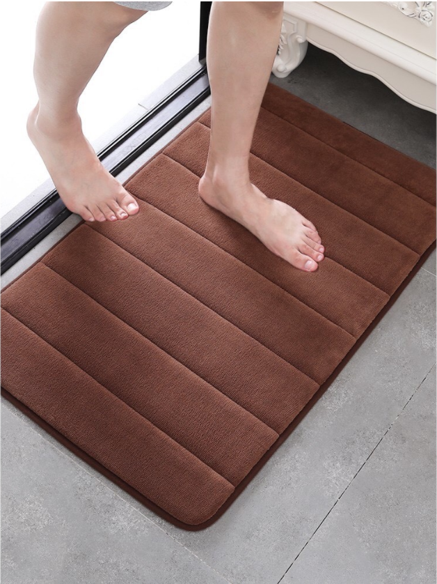 【HUAREN】门垫，柔软，吸水性好，记忆海绵，脚感舒适。彩色卧室地毯。