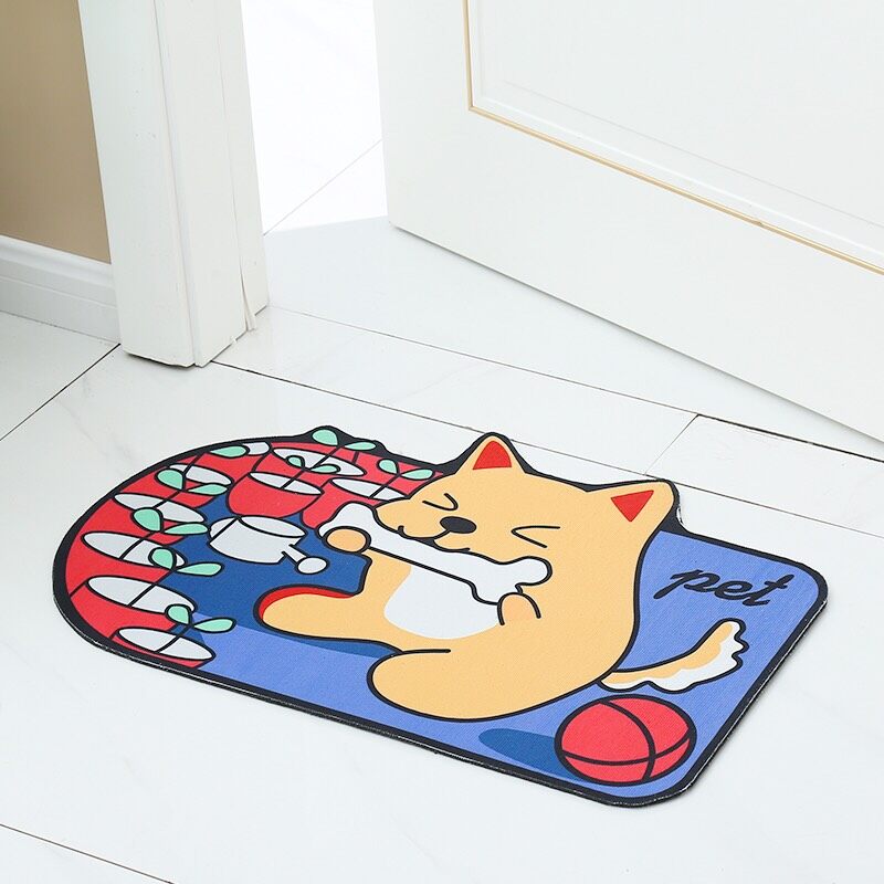 【HUAREN】门垫，柔软，吸水性好，记忆棉，防滑，脚感舒适，60 x 40 厘米