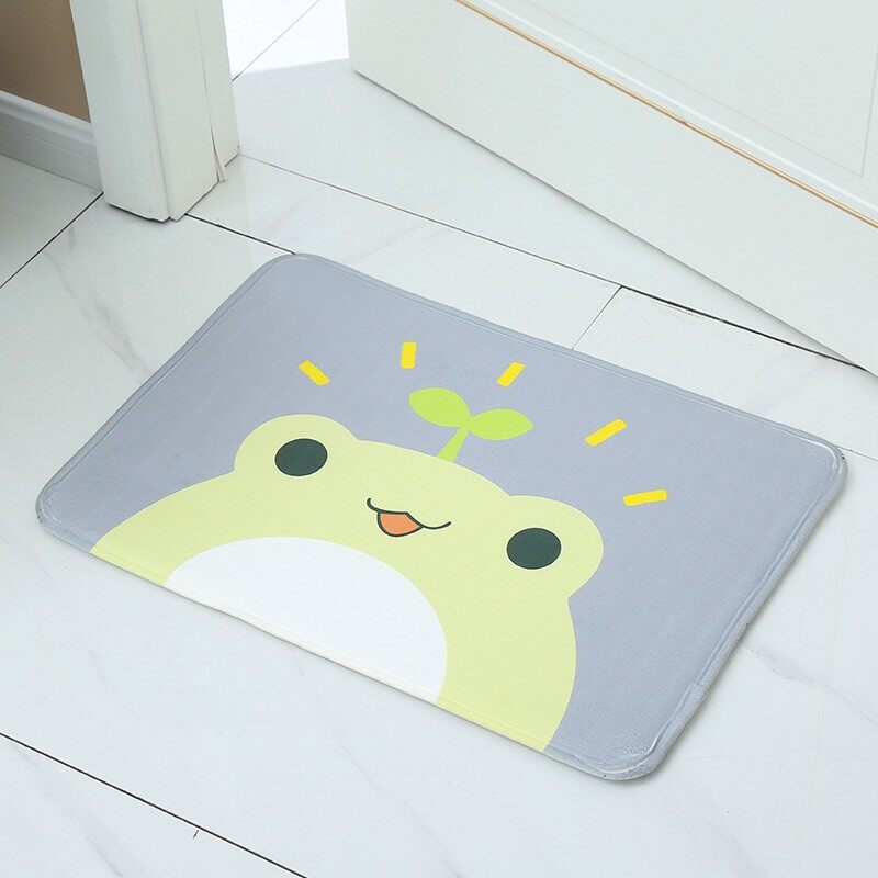 【HUAREN】门垫，地垫，吸水性好，柔软舒适，橡胶底防滑。 超柔软，脚蹼，记忆海绵，背面最厚，带防滑橡胶垫