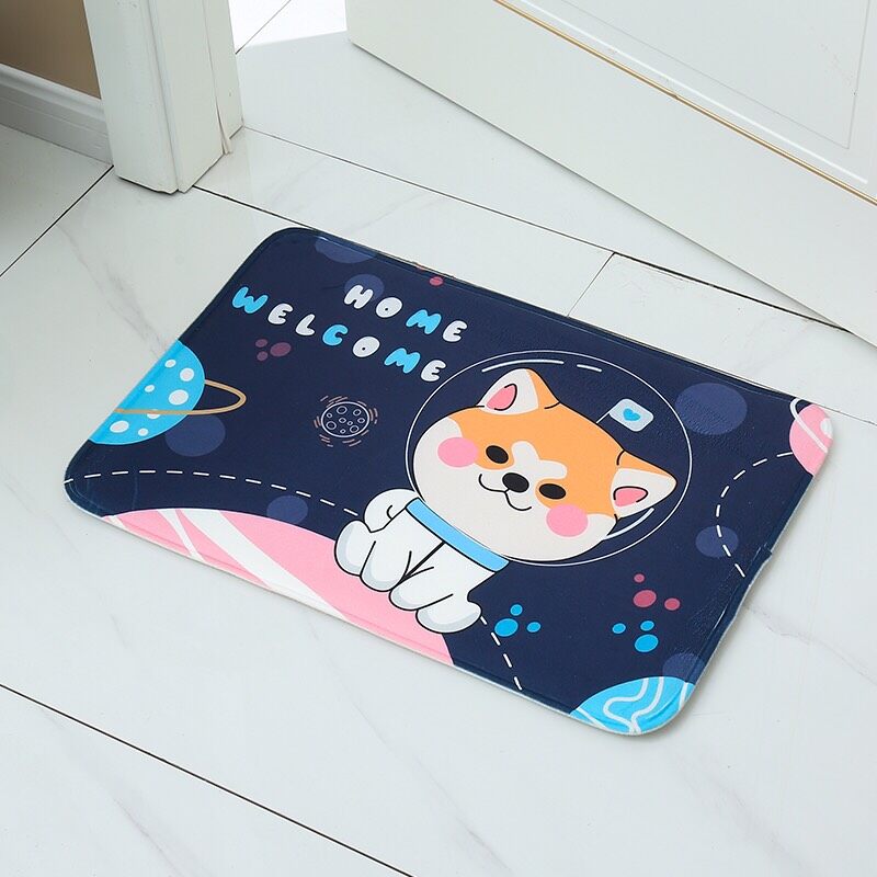 【HUAREN】门垫，地垫，吸水性好，柔软舒适，橡胶底防滑。 超柔软，脚蹼，记忆海绵，背面最厚，带防滑橡胶垫