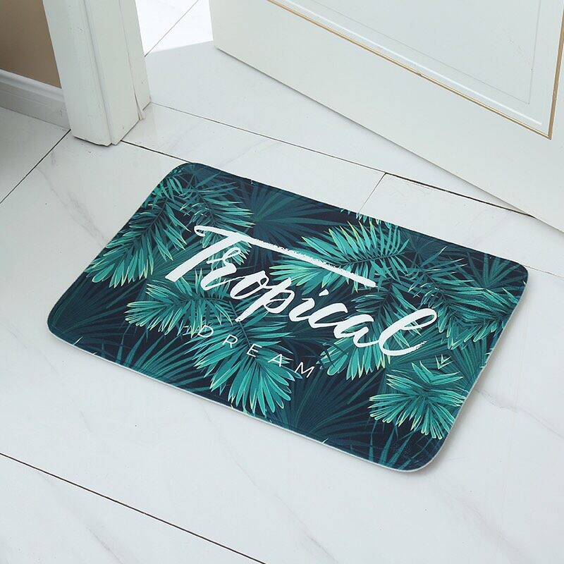 【HUAREN】门垫，地垫，吸水性好，柔软舒适，橡胶底防滑。 超柔软，脚蹼，记忆海绵，背面最厚，带防滑橡胶垫