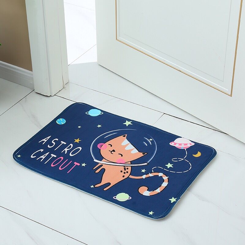 【HUAREN】门垫，地垫，吸水性好，柔软舒适，橡胶底防滑。 超柔软，脚蹼，记忆海绵，背面最厚，带防滑橡胶垫