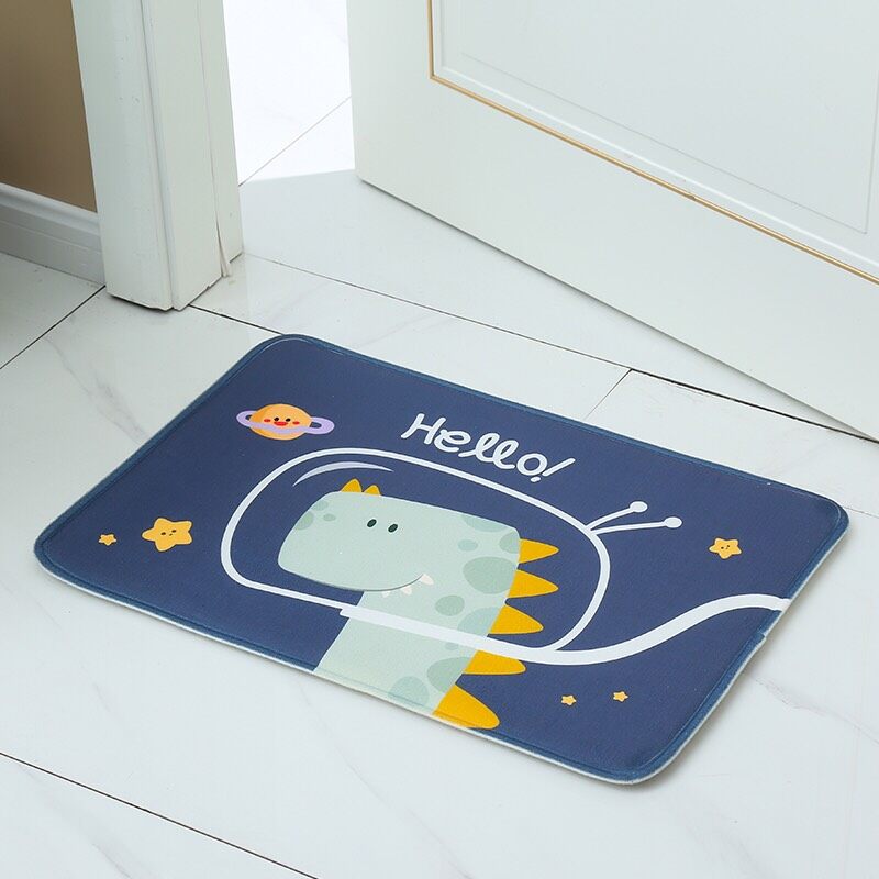 【HUAREN】门垫，地垫，吸水性好，柔软舒适，橡胶底防滑。 超柔软，脚蹼，记忆海绵，背面最厚，带防滑橡胶垫