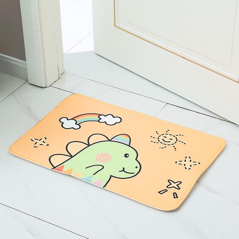 【HUAREN】门垫，地垫，吸水性好，柔软舒适，橡胶底防滑。 超柔软，脚蹼，记忆海绵，背面最厚，带防滑橡胶垫