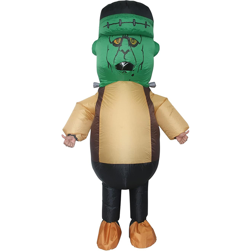 充气弗兰克服装空气吹大白鲨连体衣化装服装搞笑 Carcharias 套装适合角色扮演派对