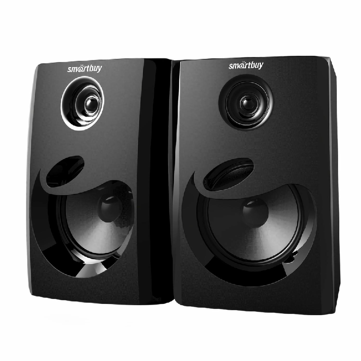 ME10S“ 扬声器 - 2.0 计算机显示器游戏扬声器（一对，黑色）