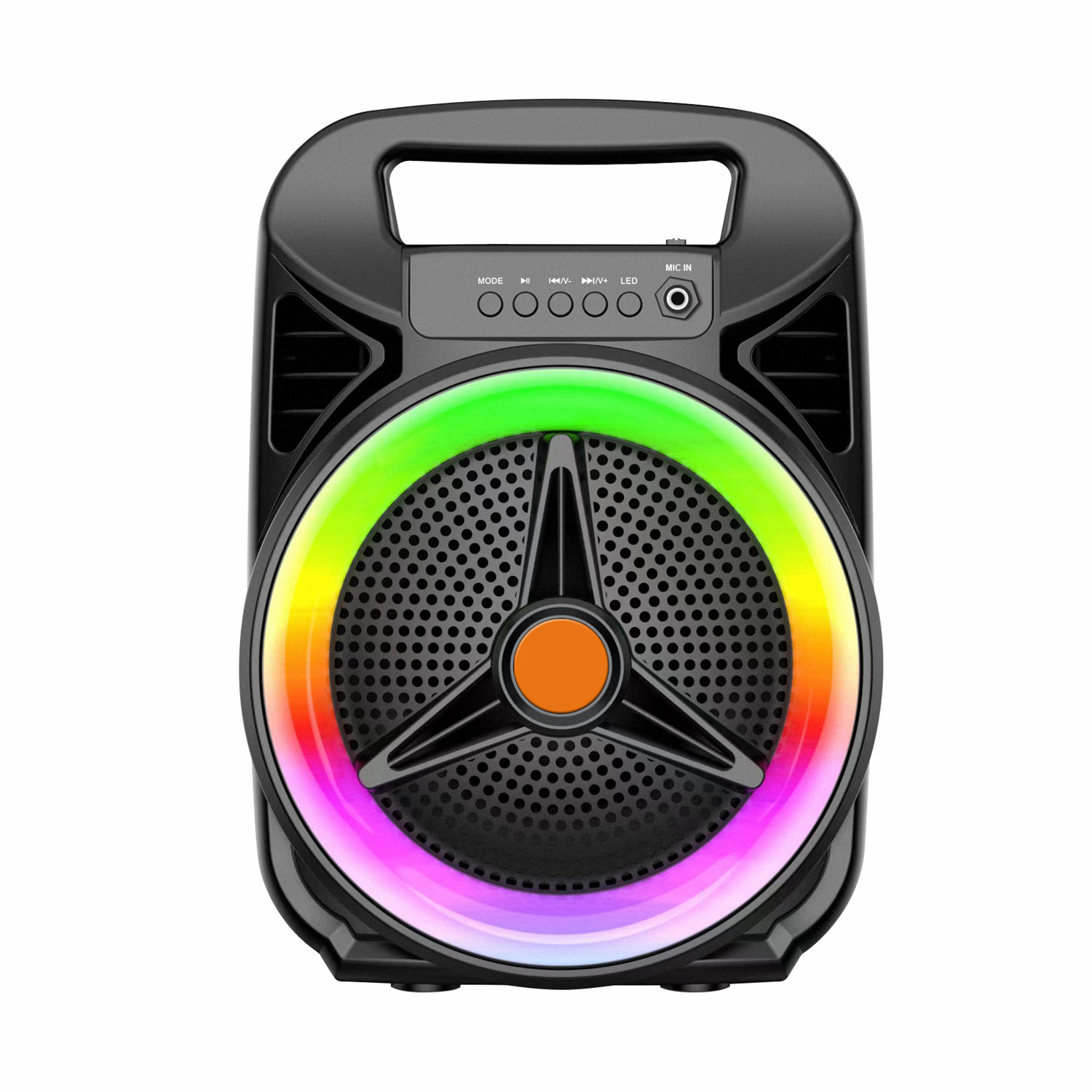 Indoor Desktop Convenient Portable Speaker Family Karaoke Dazzling Colorful Lights Bluetooth Audio