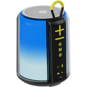 便携式蓝牙扬声器，带 AUX 输入，8W 大音量立体声音效，RGB 灯光，TF 卡/USB 闪存盘输入，无线 BT 5.3 双立体声配对，适用于家庭户外旅行