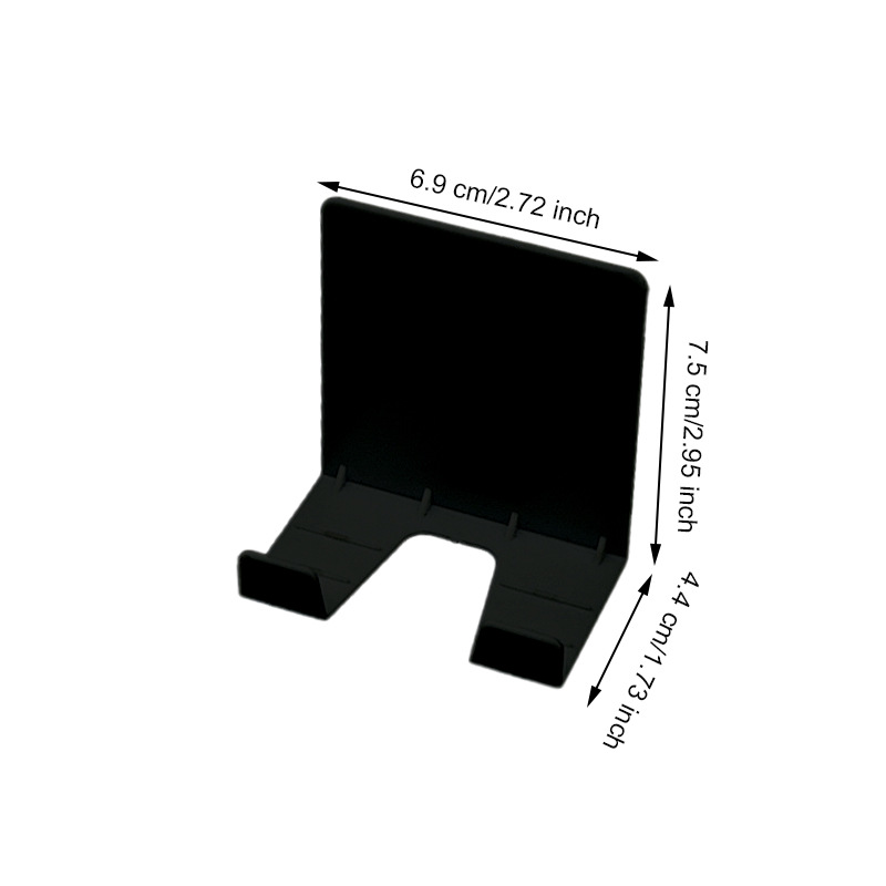 手机支架 墙壁安装 手机支架 智能手机粘合剂 充电存储收纳支架 适用于所有手机和迷你平板电脑 家庭办公室 卧室 客厅