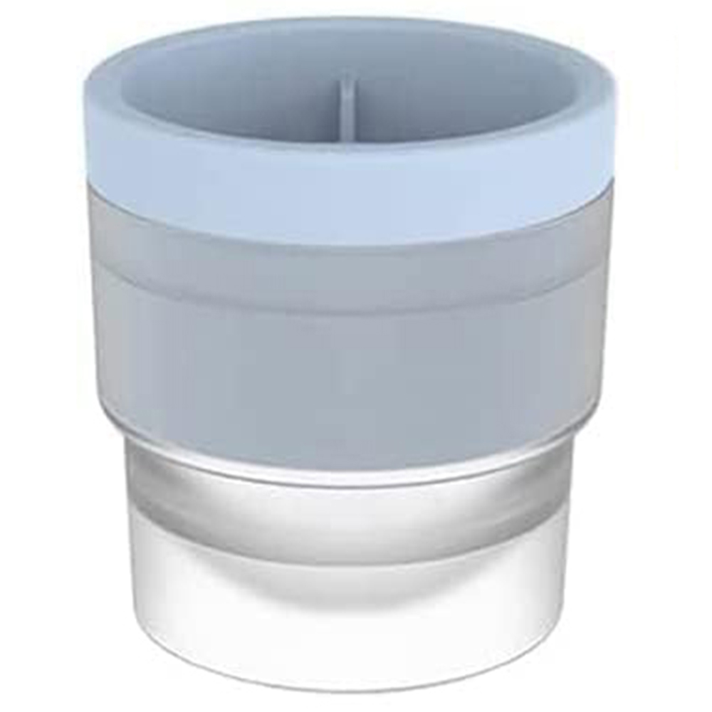 可堆叠圆形冰曲棍球模具，威士忌冰块模具，圆形冰块模具，带盖大型冰球制造器，用于鸡尾酒、饮料、茶、咖啡和威士忌的易脱模冰球制造器模具