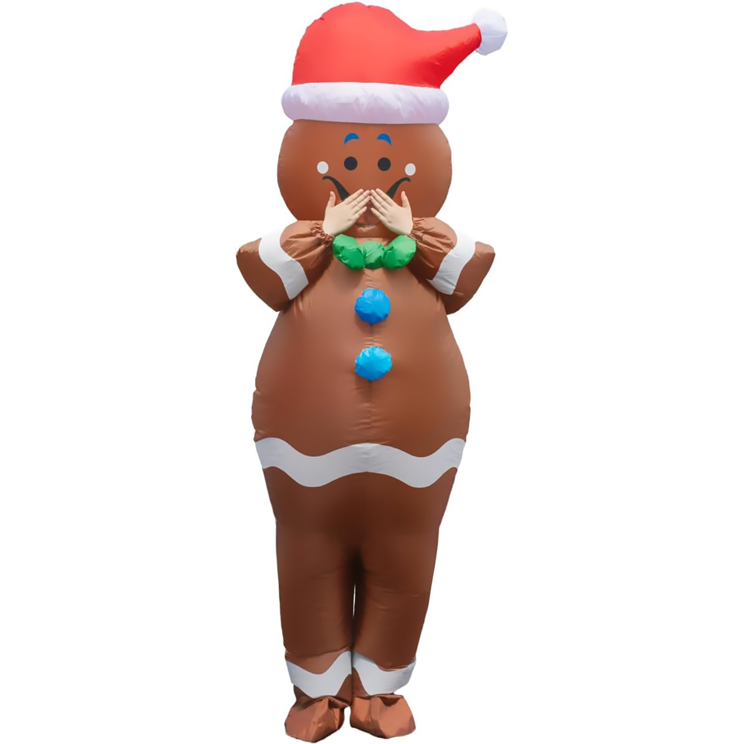 充气服装成人圣诞服装带鼓风机的搞笑节日派对服装成人