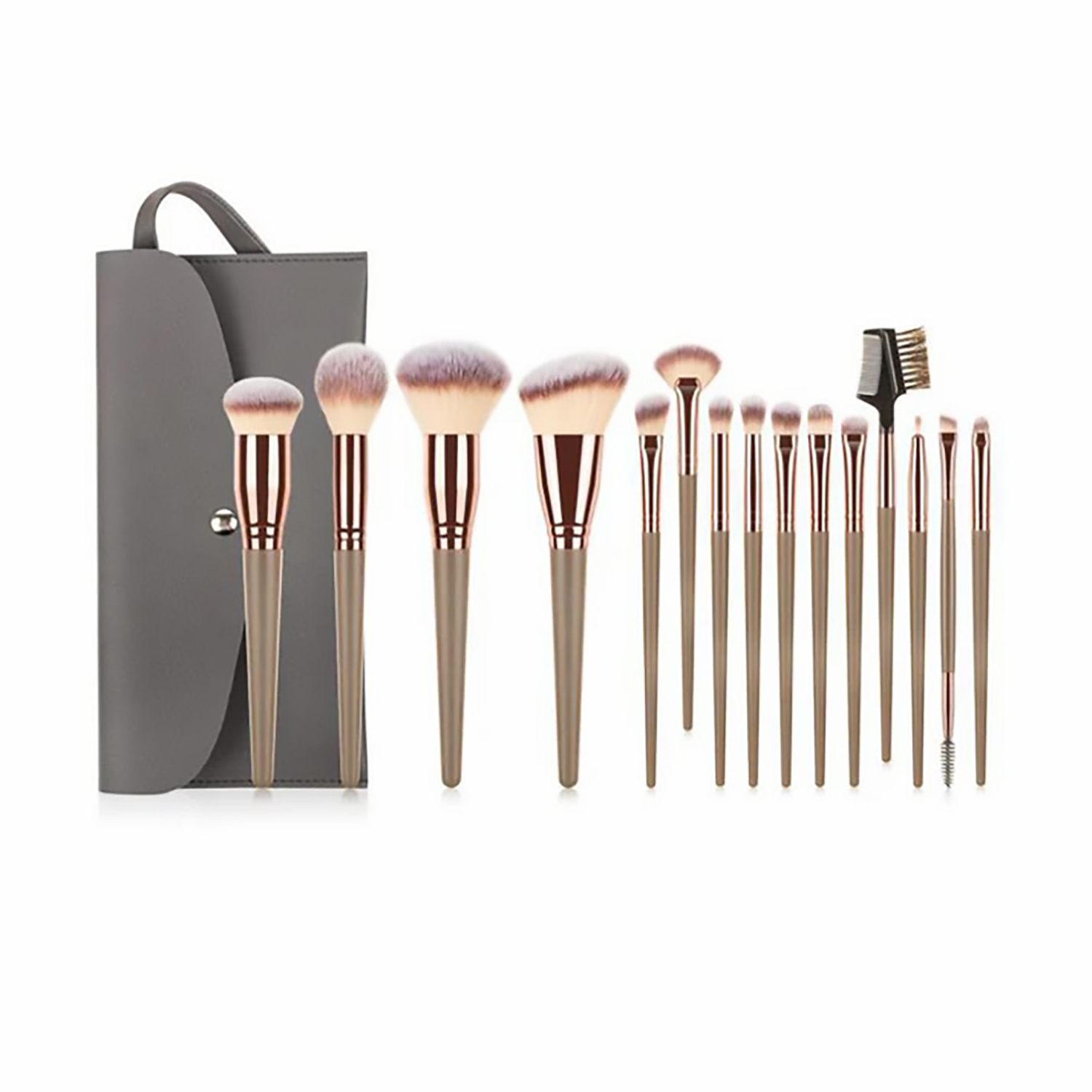 柔软尼龙高级化妆刷旅行套装