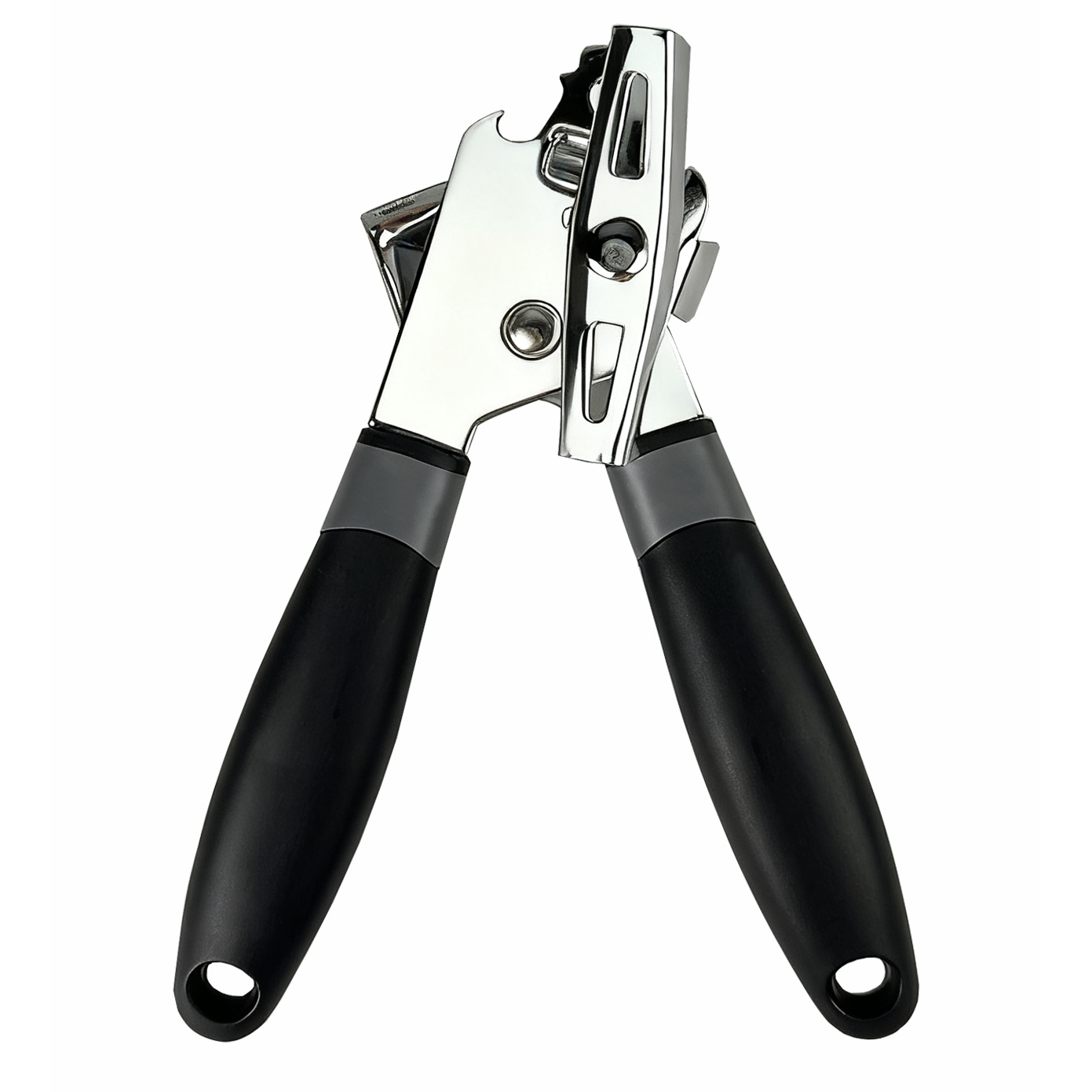 Stainless steel can opener | Household manual rotary bottle opener tool with anti-skid handle
