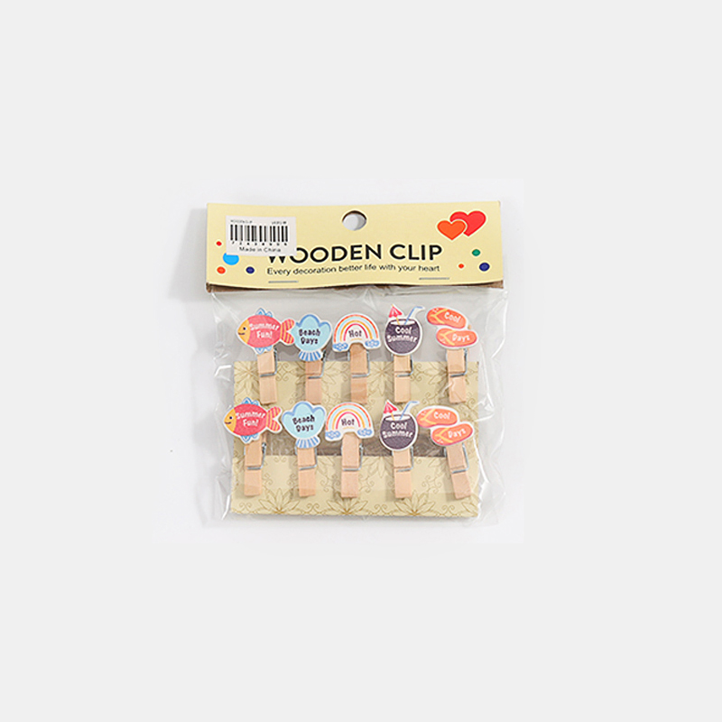 10 个迷你木质夹，适用于包袋、照片、纸张、家庭办公装饰、手工艺品、照片固定、包袋封口、衣物夹扣等用途。