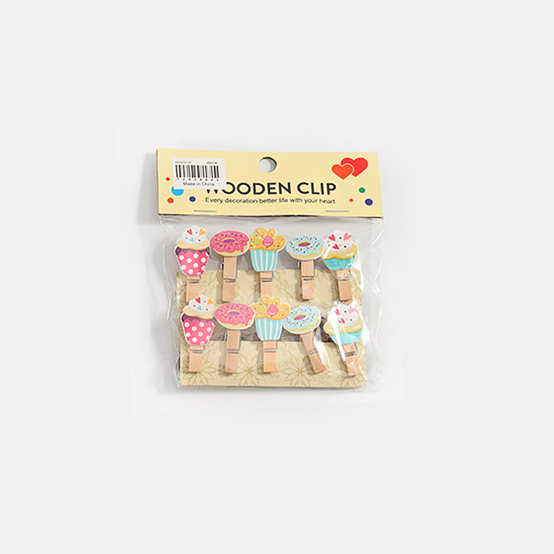 10 个迷你木质夹，适用于包袋、照片、纸张、家庭办公装饰、手工艺品、照片固定、包袋封口、衣物夹扣等用途。