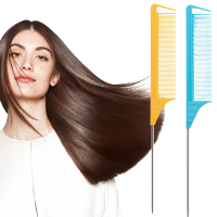 两件鼠尾梳套装 - 适用于女性及少女发型的细齿挑理梳，可用作发型造型工具