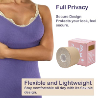 两卷隐形提胸胸带、丰胸贴、透气性胶粘内衣贴带，适用于无肩带和无胸围的时尚款式