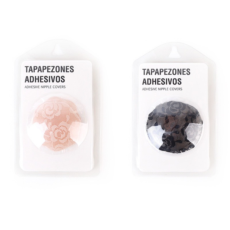 Black and skin color each have a pair of lace-bonded bra pads, good air permeability, strong adhesion, opaque, wireless support, suitable for wedding dresses and strapless dresses.