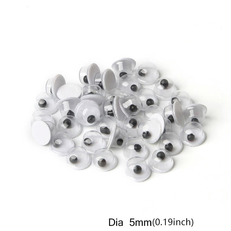 儿童手工课diy材料背胶可活动眼睛动物眼睛配件玩具粘贴娃娃眼睛