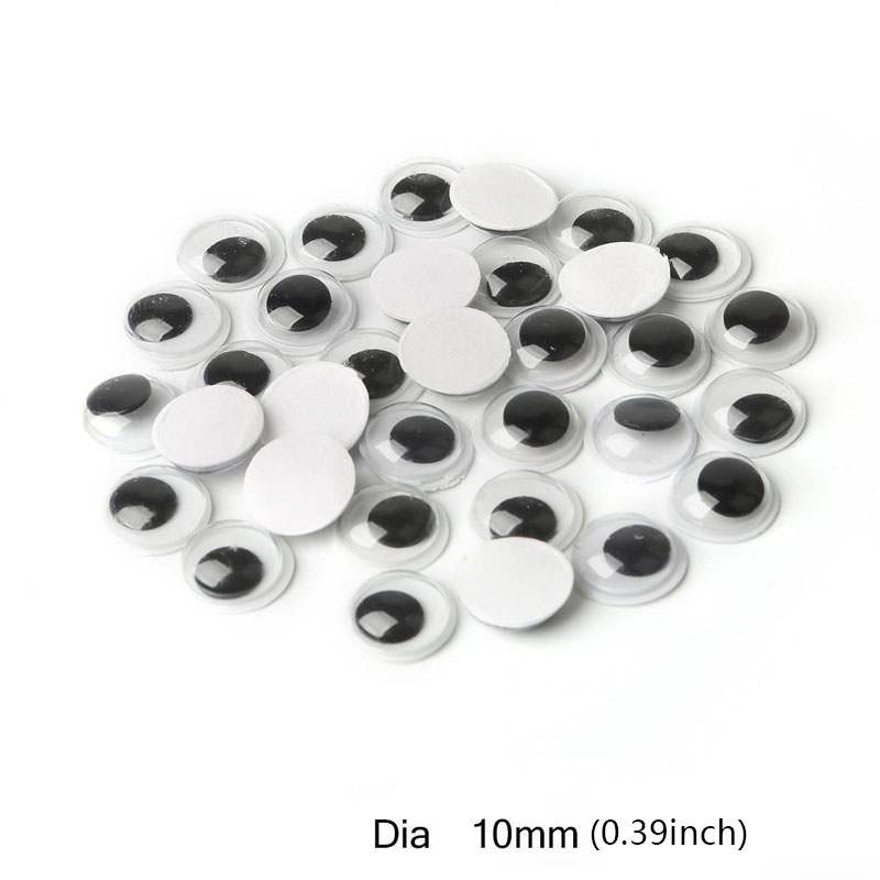 儿童手工课diy材料背胶可活动眼睛动物眼睛配件玩具粘贴娃娃眼睛