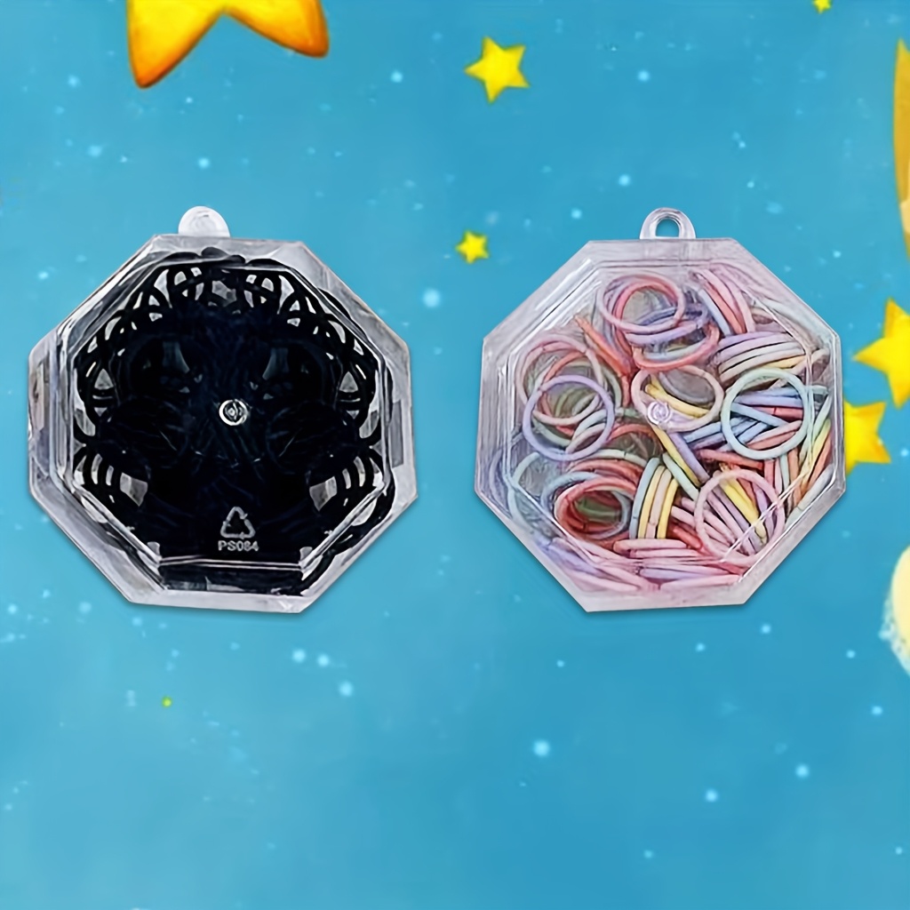 2盒 彩色聚酯头带，高弹性马尾发圈，软且有弹性的头饰，日常休闲使用的发饰，非常适合送礼